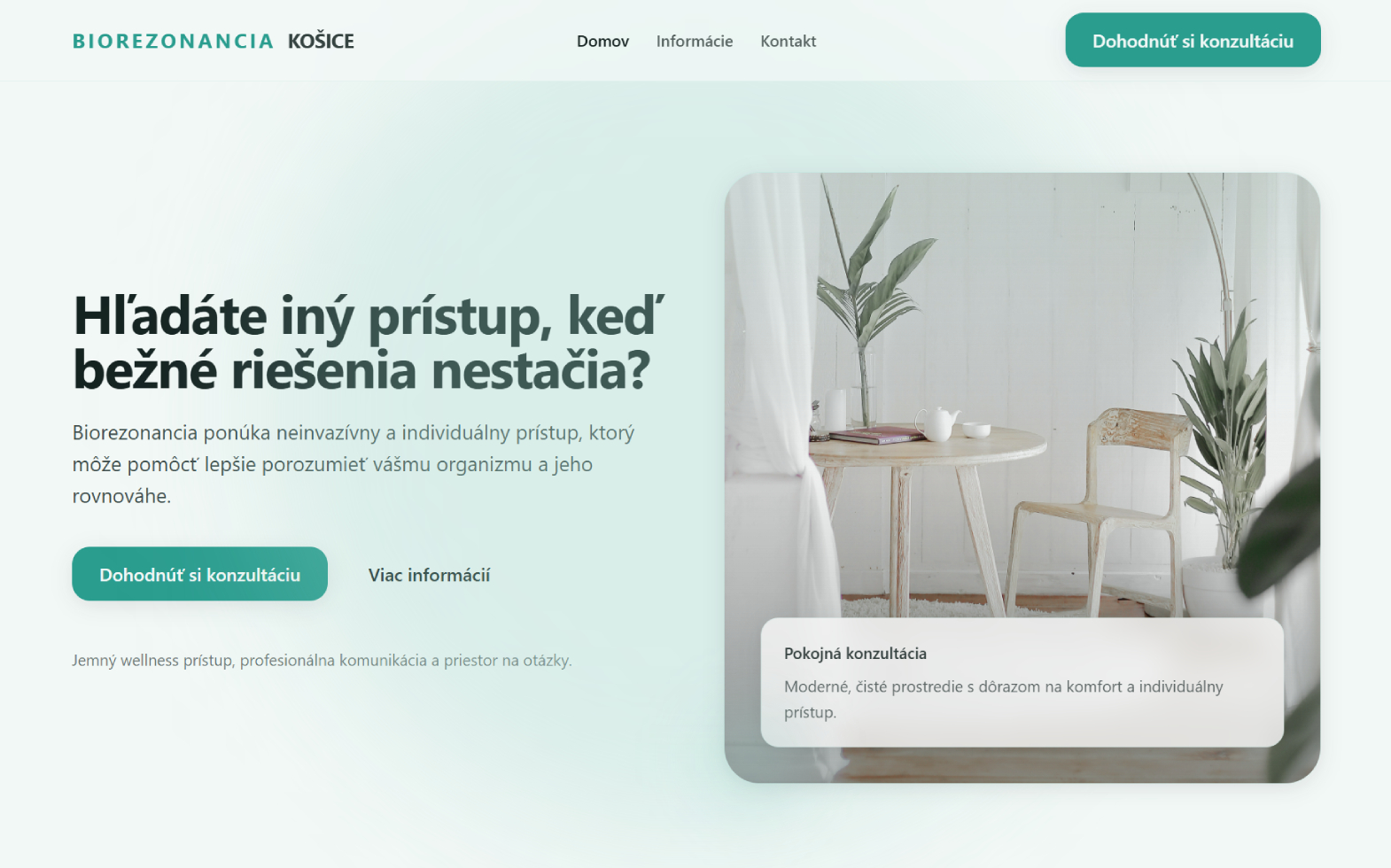 Moderná web stránka